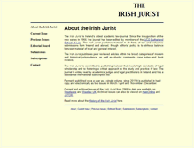 Tablet Screenshot of irishjurist.com
